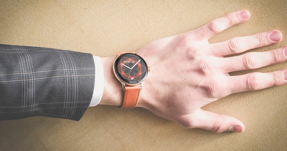 Smartwatch MAXCOM FW48 Vanad ekran bateria czujniki zdrowie sport pasek ładowanie pojemność rozdzielczość łączność sterowanie krew puls rozmowy smartfon aplikacja