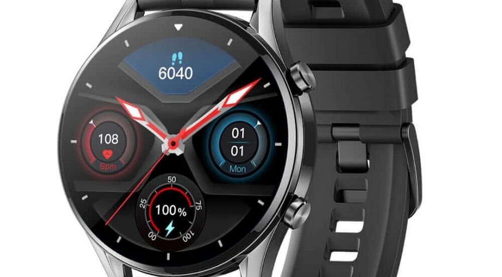 Smartwatch MAXCOM FW54 Iron ekran bateria czujniki zdrowie sport pasek ładowanie pojemność rozdzielczość łączność sterowanie krew puls rozmowy smartfon aplikacja