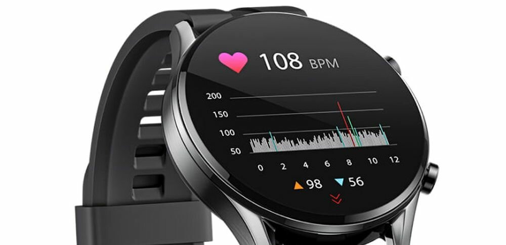 Smartwatch MAXCOM FW54 Iron ekran bateria czujniki zdrowie sport pasek ładowanie pojemność rozdzielczość łączność sterowanie krew puls rozmowy smartfon aplikacja