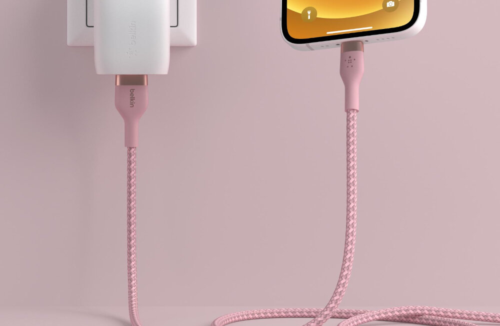 Kabel USB - Lightning BELKIN Braided Silicon wytrzymałość życie zmiana kabel przewód trwałość materiały
