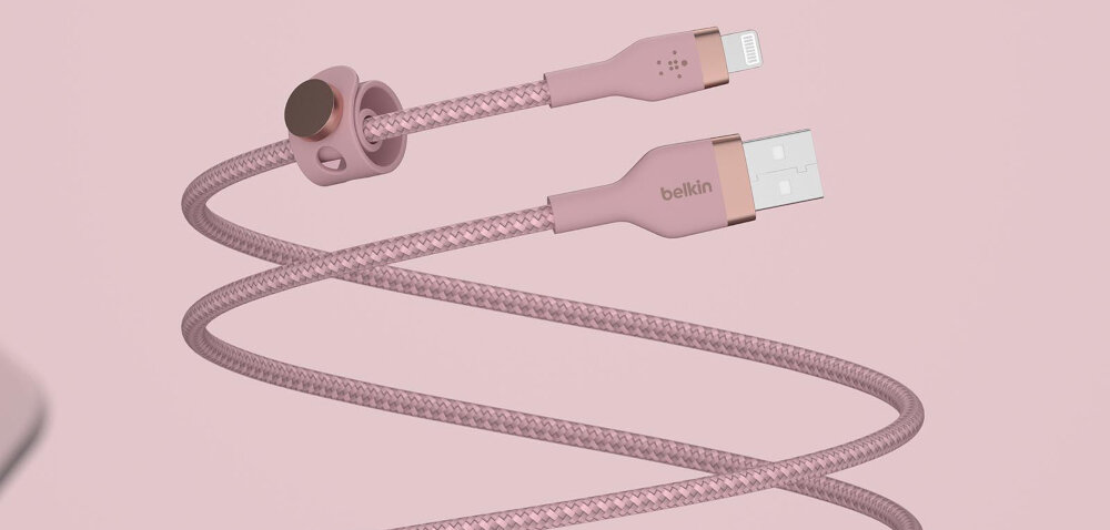 Kabel USB - Lightning BELKIN Braided Silicon plątanie technologia silikonowa rozplątywanie 