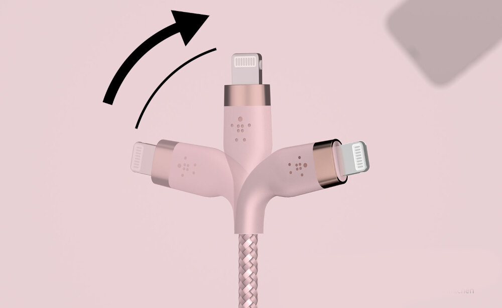 Kabel USB - Lightning BELKIN Braided Silicon DŁUGOŚĆ KOLORYSTYKA