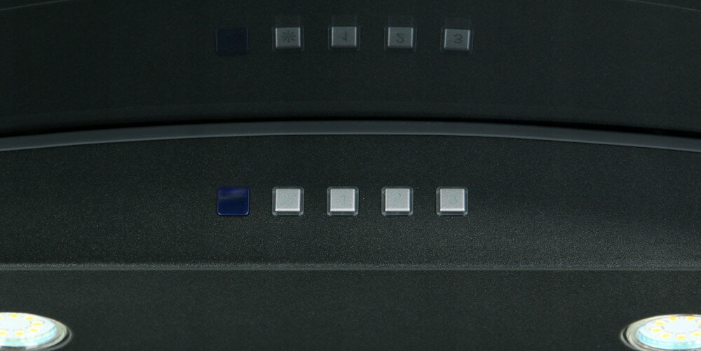 Okap AKPO WK-10 Isla Zefir 60 Czarny prędkości sterowanie