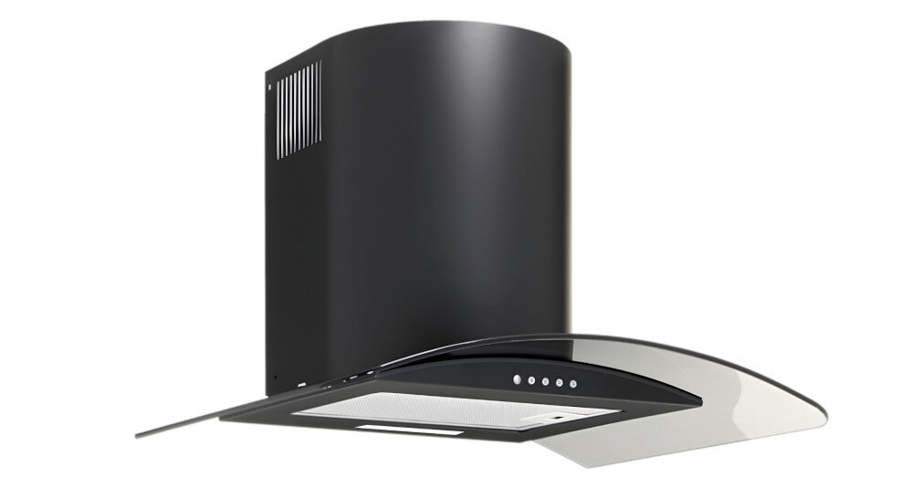 Okap AKPO WK-10 Largo 50 Czarny Mat design wygląd