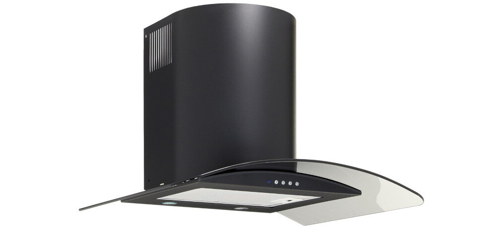 Okap AKPO WK-10 Largo 50 Czarny Mat design wygląd