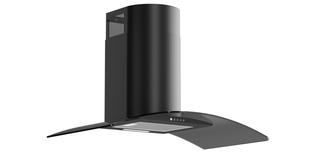 Okap AKPO WK-10 Largo 50 Czarny Mat design wygląd