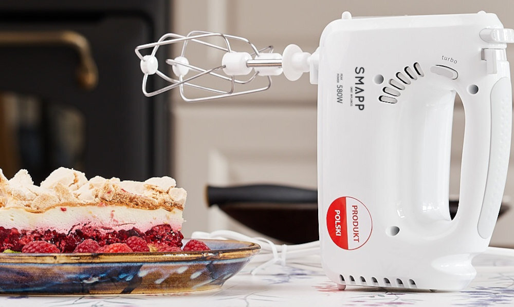 Mikser SMAPP 451.5 Bialy skuteczne rozdrabnianie Skuteczne rozdrabnianie tryb pracy pulsacyjnej funkcja turbo 4 poziomow predkosci