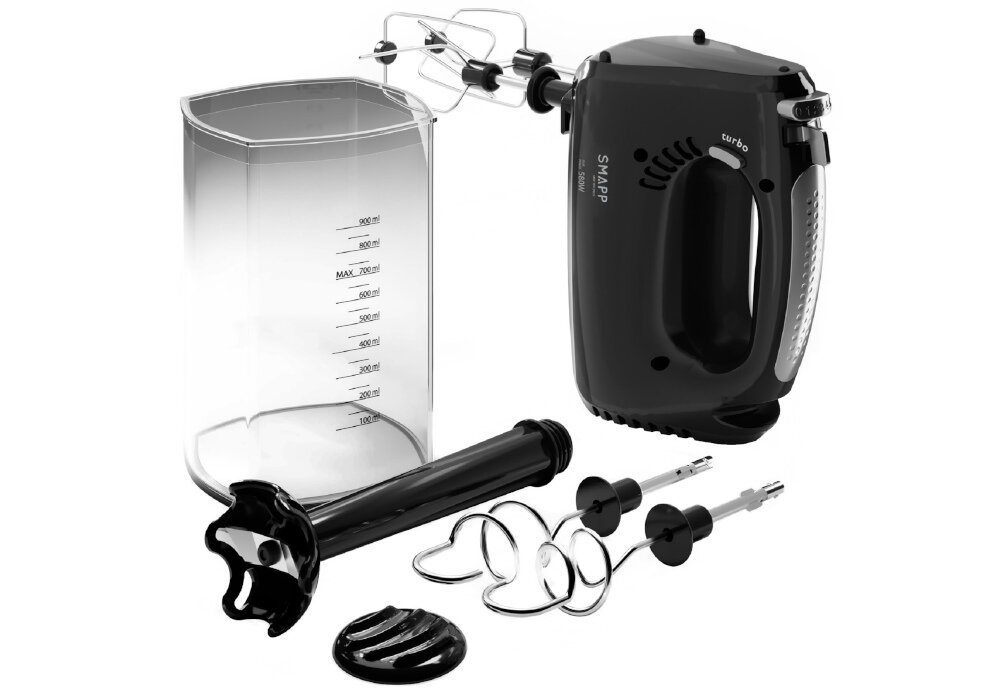 Mikser SMAPP 451.5 Czarny ZESTAW AKCESORIA KOMPLET WYPOSAZENIE