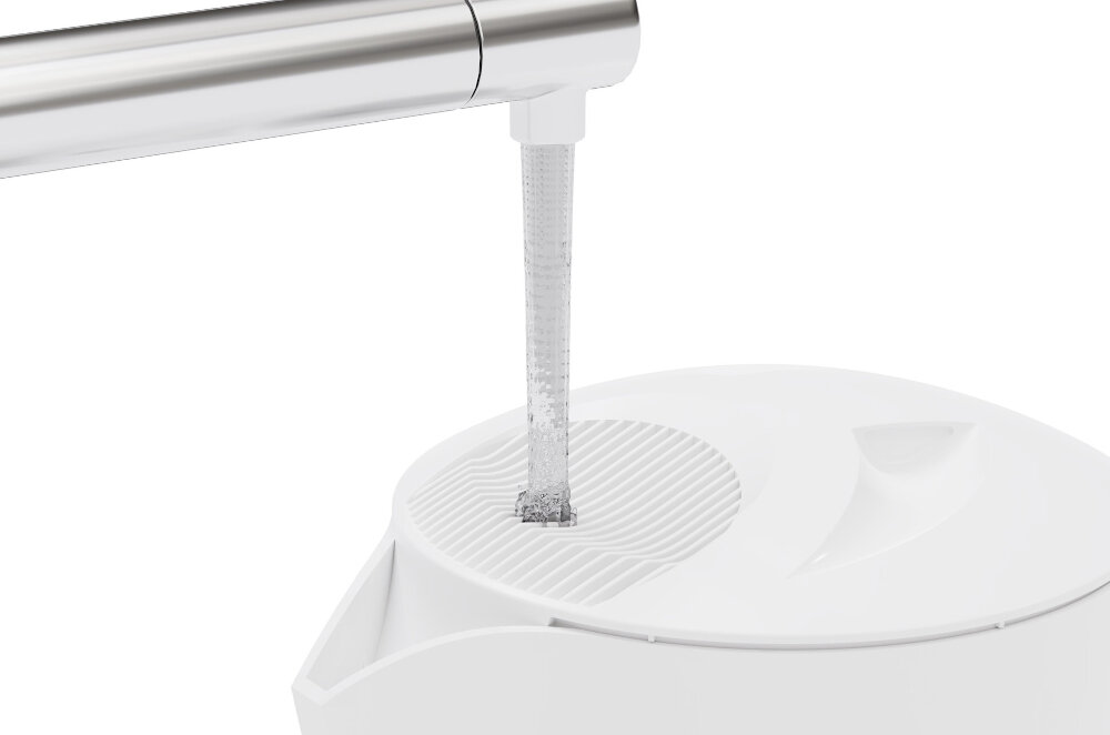 Czajnik SMAPP 442.1 Bialy wygodne nalewanie wody