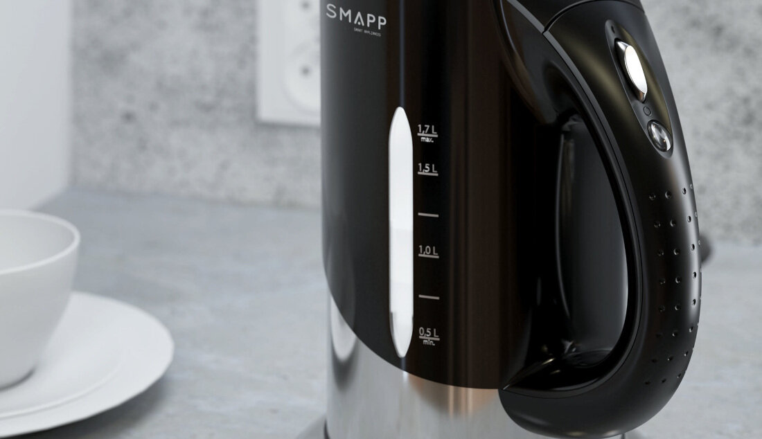 Czajnik SMAPP 442.1 czarny pojemnosc 1,7l