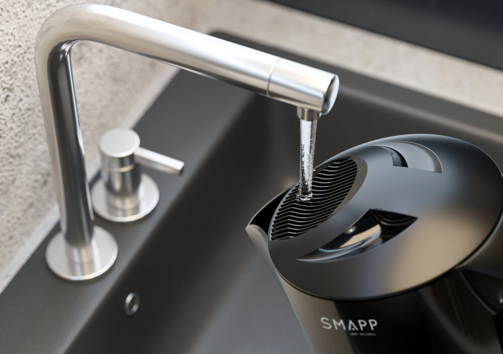 Czajnik SMAPP 442.1 czarny wygodne nalewanie wody