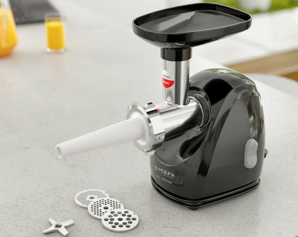 Maszynka do mięsa SMAPP 489.8 czarna mocne metalowa konstrukcja