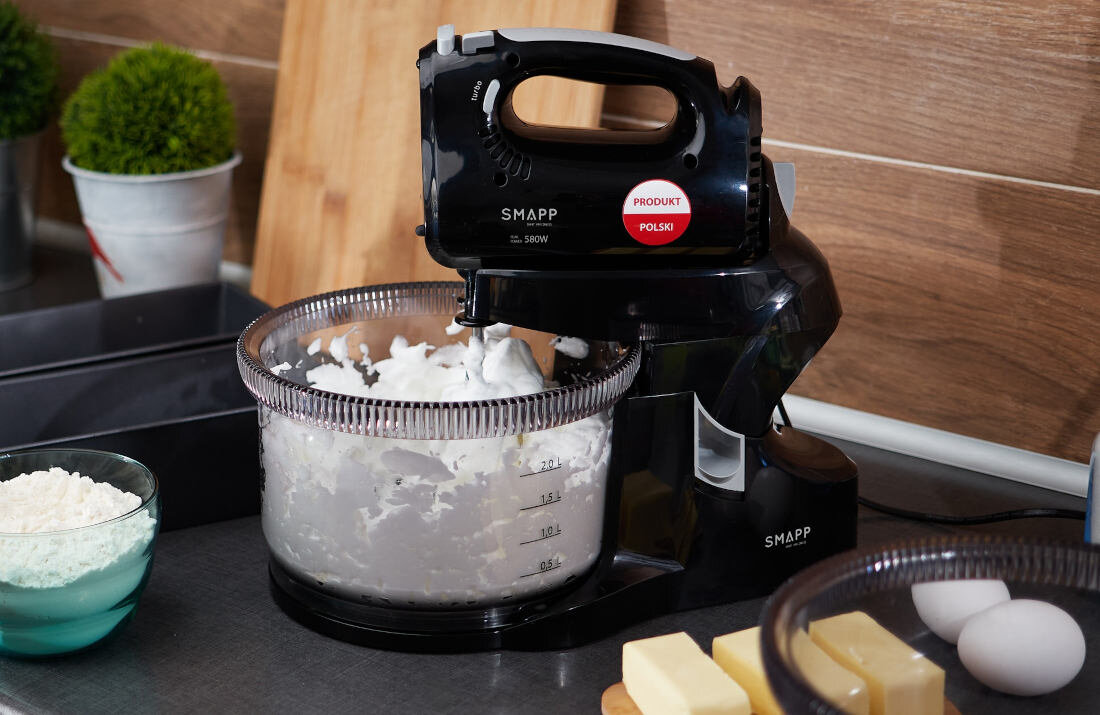 Mikser SMAPP 451.8 Czarny  silnik moc 580W misa pojemnosc 3,3l