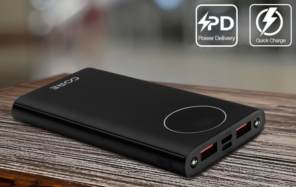 Powerbank FOREVER Core FC-01 10000mAh Czarny bateria kompaktowa