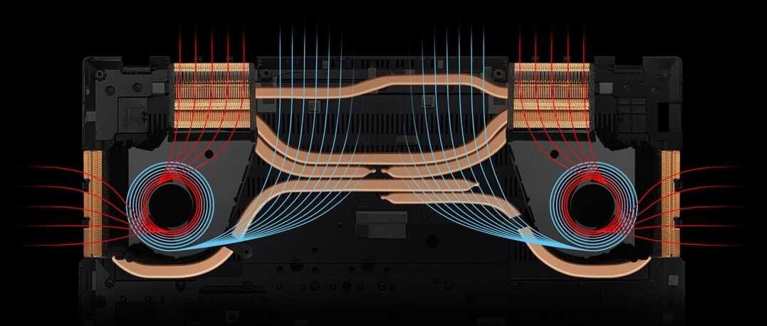 Laptop ASUS ProArt Studiobook Pro16 - Układ chłodzenia
