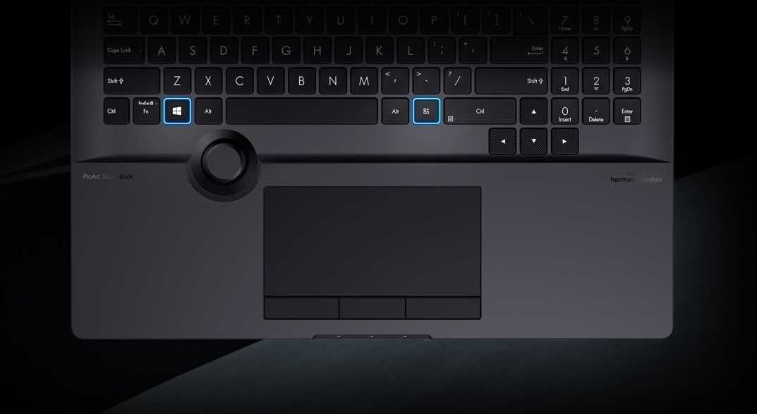 Laptop ASUS ProArt Studiobook Pro16 - Spersonalizowane przyciski 