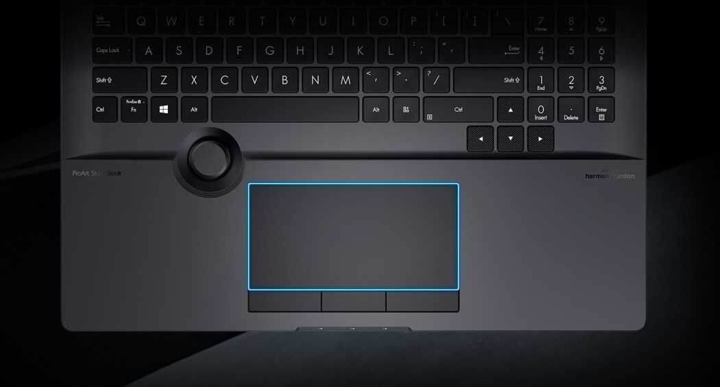Laptop ASUS ProArt Studiobook Pro16 - Touchpad 