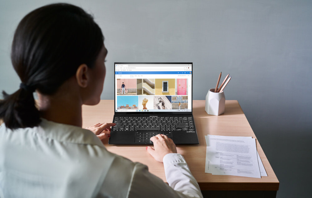 Laptop ASUS ZenBook 14X UX5401EA-KN133T 14 OLED i7-1165G7 16GB SSD 512GB Windows 10 Home mikrofony dźwięk głośniki