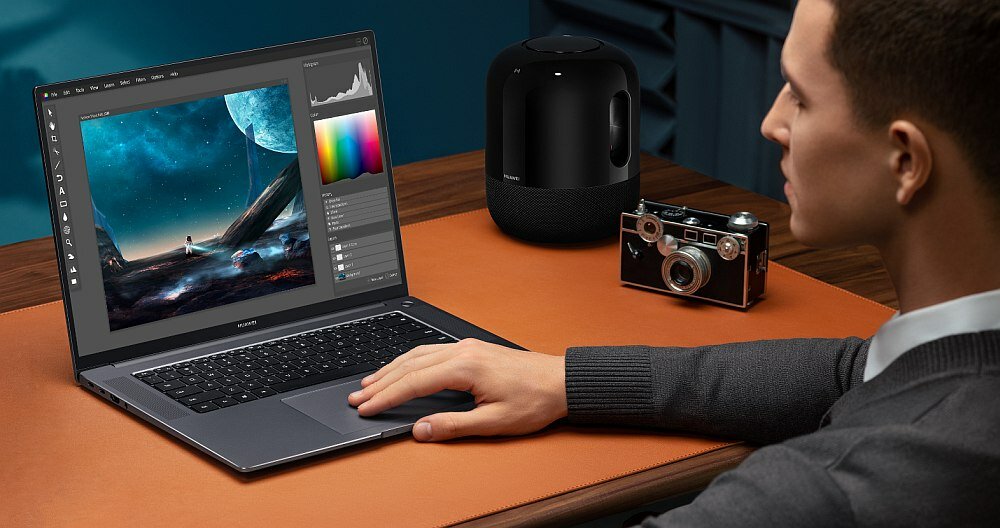 Laptop HUAWEI MateBook 16 ekran bateria procesor wydajność chłodzenie klawiatura rozdzielczość pojemność porty funkcje pamięć