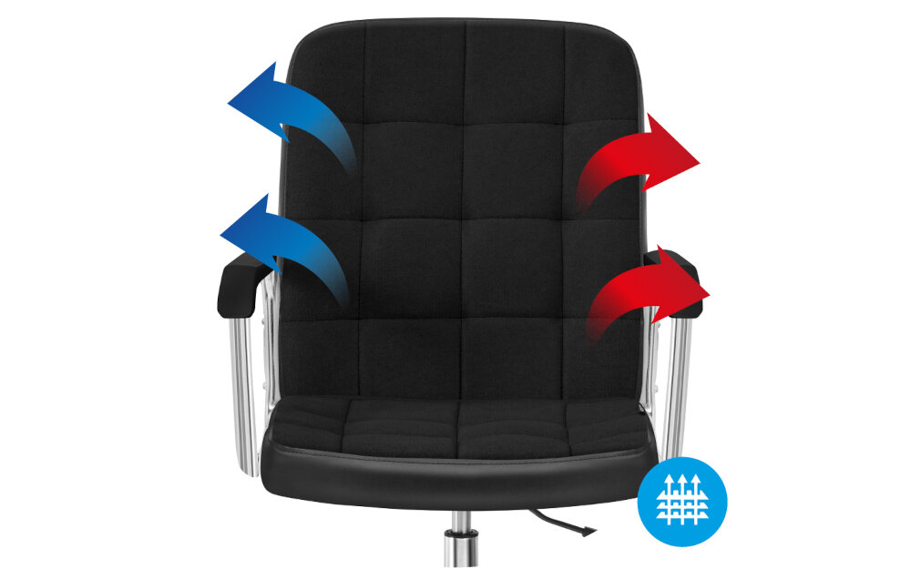 Fotel MARKADLER Future 4.0 Czarny elegancja wykonanie cyrkulacja powietrza funkcjonalność