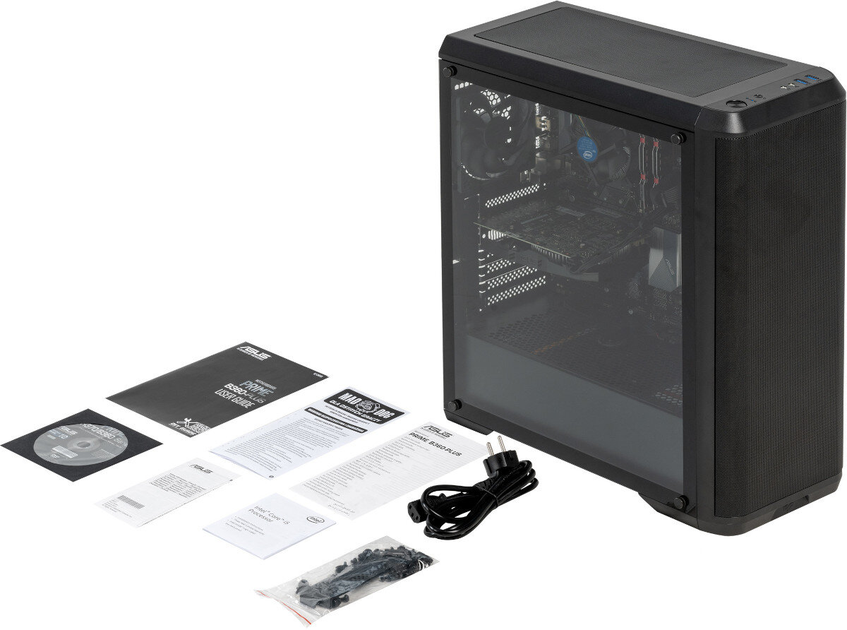 Komputer MAD DOG MD9500-I02 i5-9500 16GB SSD 512GB HDD 1TB GeForce GTX1060 Windows 10 Home zawartosć opakowania