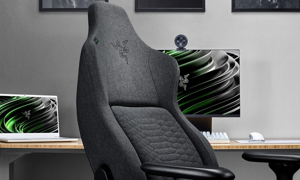 Fotel RAZER Iskur XL Ciemnoszary odchylane oparcie