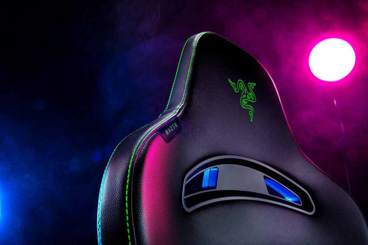 Fotel RAZER Enki X Czarno-zielony regulacja odchylenia
