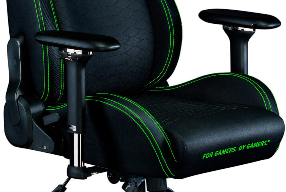 Fotel RAZER Iskur XL Zielony regulowane podlokietniki