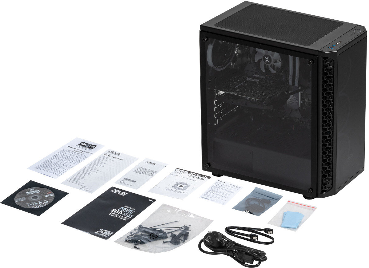 Komputer MAD DOG MD2700PRO-A02 i5-9500 16GB SSD 512GB HDD 1TB GeForce GTX1060 Windows 10 Home zawartość opakowania