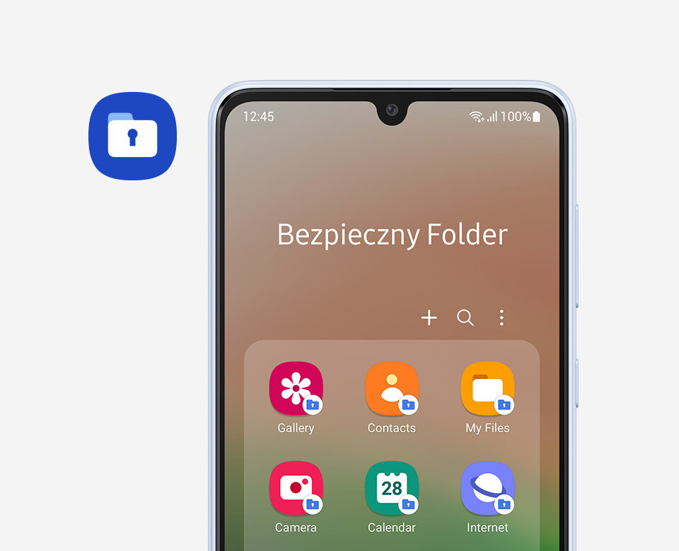 Cyfrowy sejf pozwala na bezpieczne przechowywanie wrażliwych plików w pamięci smartfona Samsung Galaxy A33