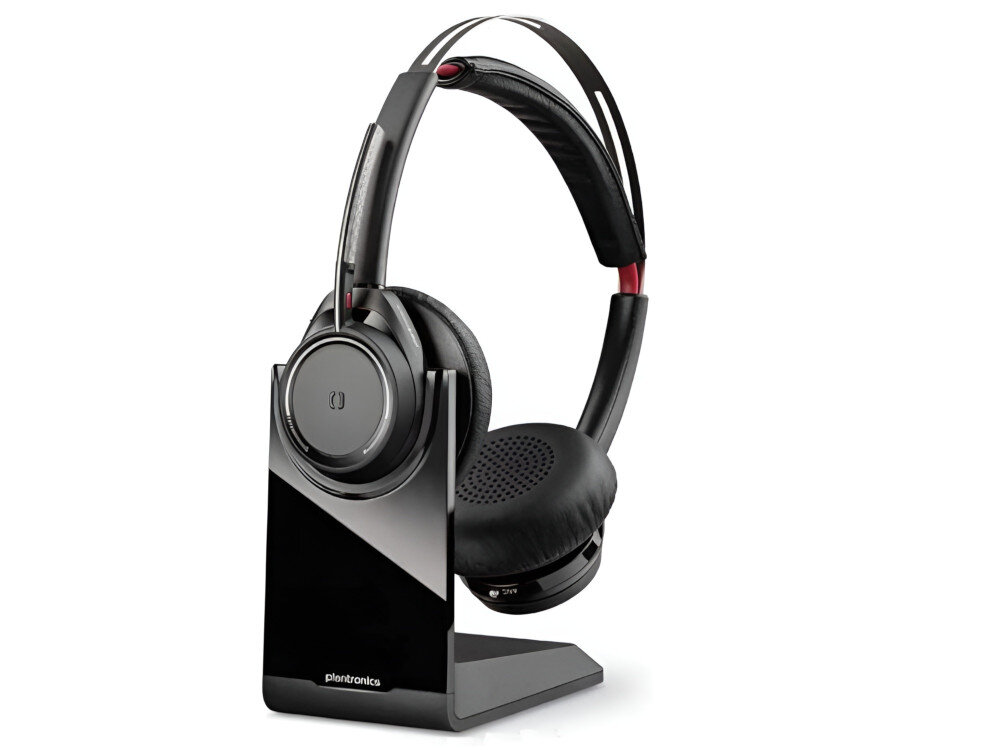 Słuchawki nauszne POLY Voyager Focus UC B825 bezprzewodowy zestaw słuchawkowy mikrofon z dynamiczną redukcją hałasu otoczenia