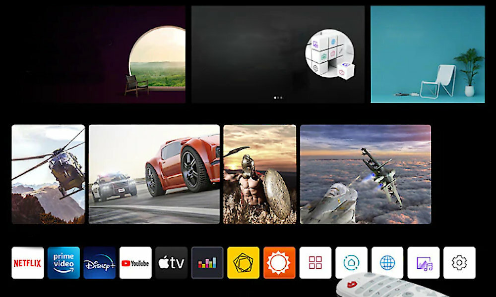 LG CineBeam HU710PW aplikacje