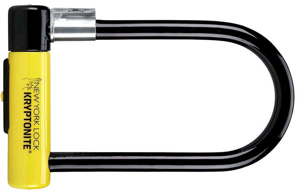 Zapięcie rowerowe KRYPTONITE New York Standard U-lock Czarno-żółty - trwalosc 