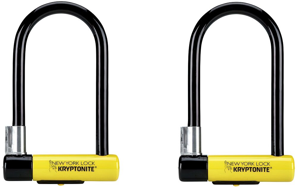 Zapięcie rowerowe KRYPTONITE New York Standard U-lock Czarno-żółty - Cylinder tarczowy 