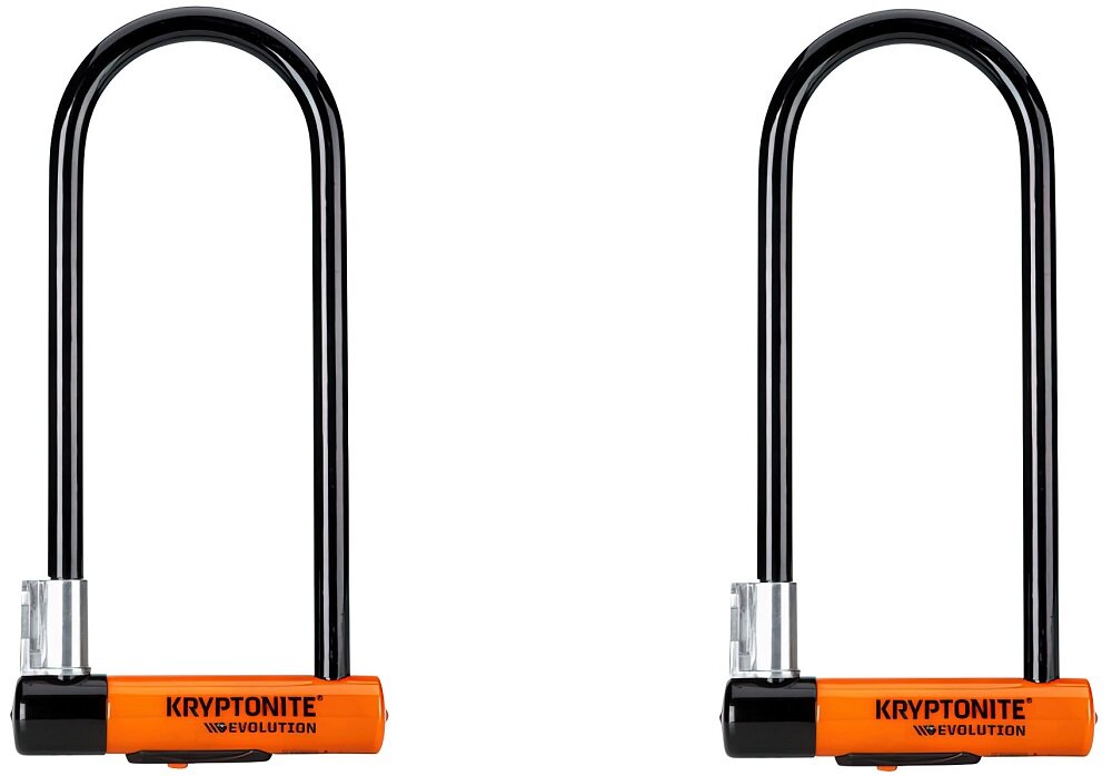 Zapięcie rowerowe KRYPTONITE Evolution LS U-lock Czarno-pomarańczowy - zabezpieczenie