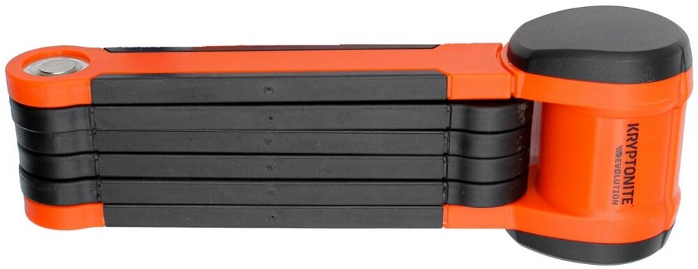 Zapięcie rowerowe KRYPTONITE Evolution 790 Folding lock Składane Czarno-pomarańczowy - trwalosc 