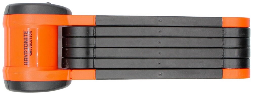Zapięcie rowerowe KRYPTONITE Evolution 790 Folding lock Składane Czarno-pomarańczowy - duza ilosc miejsca 