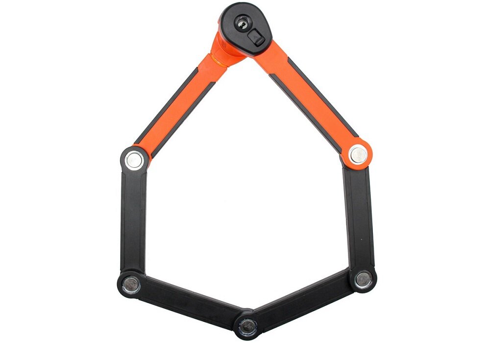 Zapięcie rowerowe KRYPTONITE Evolution 790 Folding lock Składane Czarno-pomarańczowy - duza ilosc miejsca 
