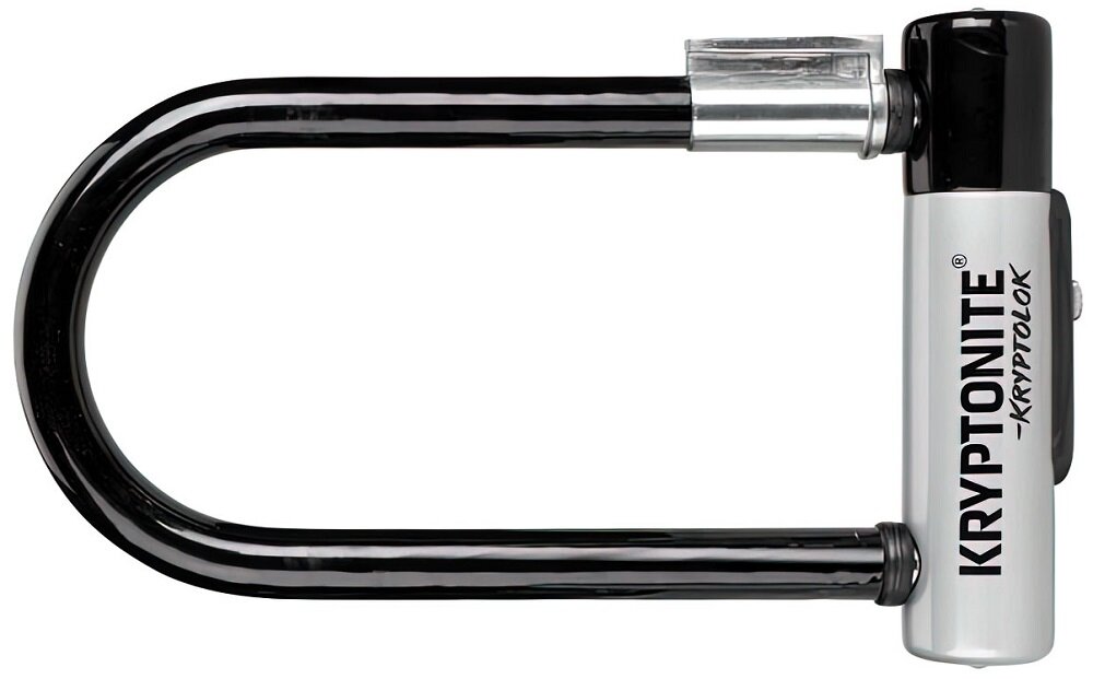 Zapięcie rowerowe KRYPTONITE Kryptolok Standard U-lock Czarny - Cylinder tarczowy 