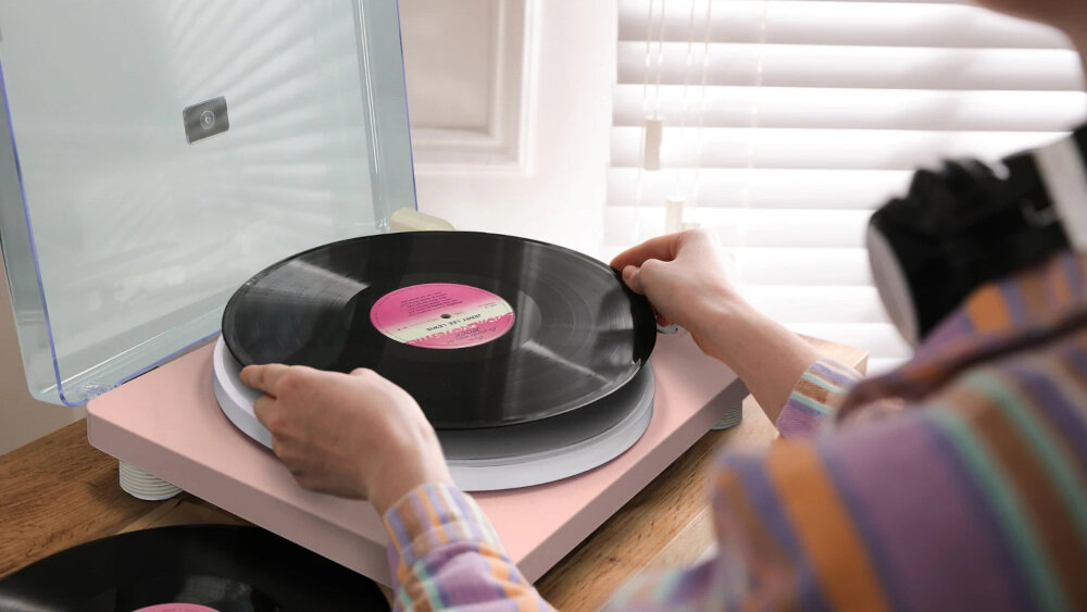 Gramofon LENCO LS-50PQ  - nagrywanie płyt