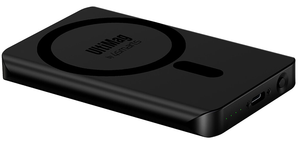 Powerbank 4SMARTS VoltHub UltiMag MagSafe 4000mAh Czarny bateria lekkość waga