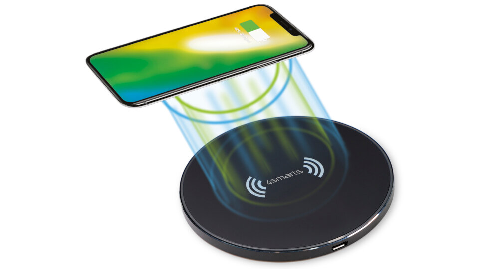 Ładowarka indukcyjna 4SMARTS Voltbeam Style 4S466178 15W Czarny złącze ładowarka