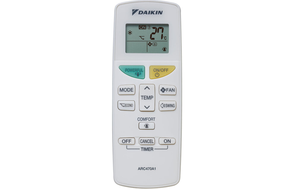 Klimatyzator DAIKIN Split Sensira Siesta 4,2 KW z montazem Tryb oszczedzania energii Bezprzewodowy pilot