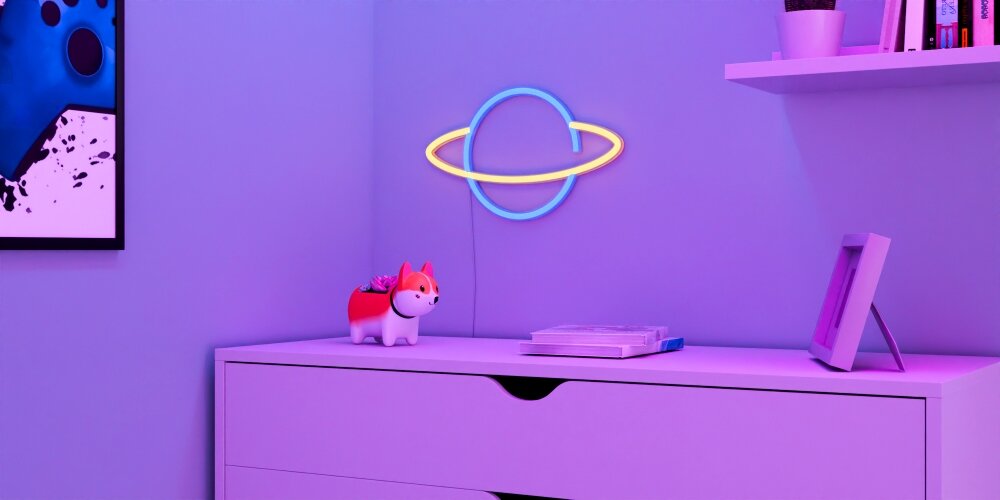 Neon LED FOREVER LIGHT Saturn RTV100228 wykonanie rachunki prąd energooszczędność trwałość