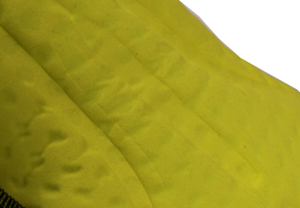 Spodenki rowerowe BOTTECCHIA Red Lab rozmiar L zbliżenie na wkładkę rozmiar L szelki utrzymują spodenki na miejscu zintegrowana wkładka amortyzuje wstrząsy redukuje nacisk na siodełko