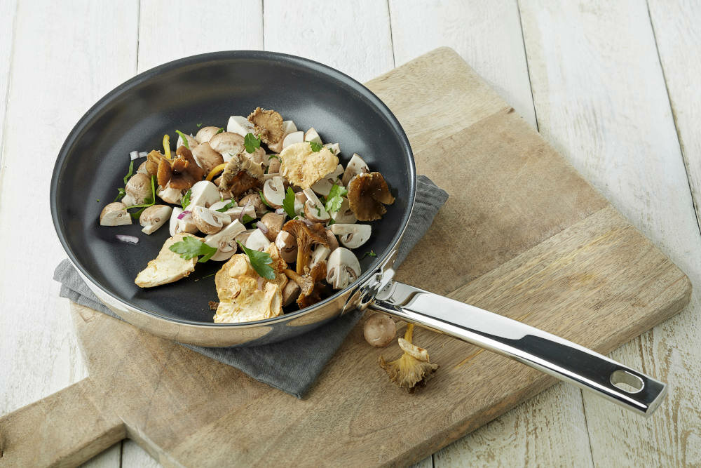 Patelnia DEMEYERE Ecoline 5 20 cm bez tluszczu zdrowo uzytkowanie