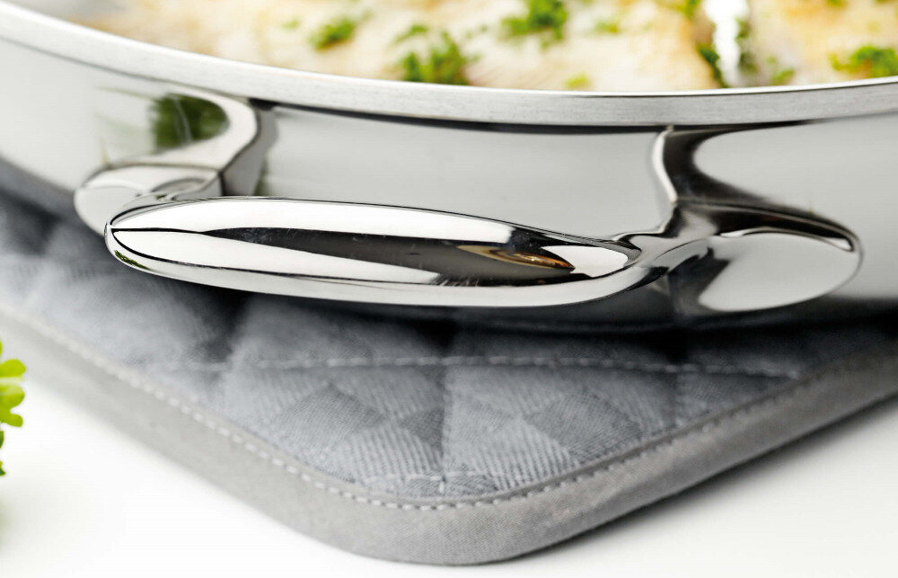 Patelnia DEMEYERE Proline 32 cm bezpieczenstwo higiena czyszczenie