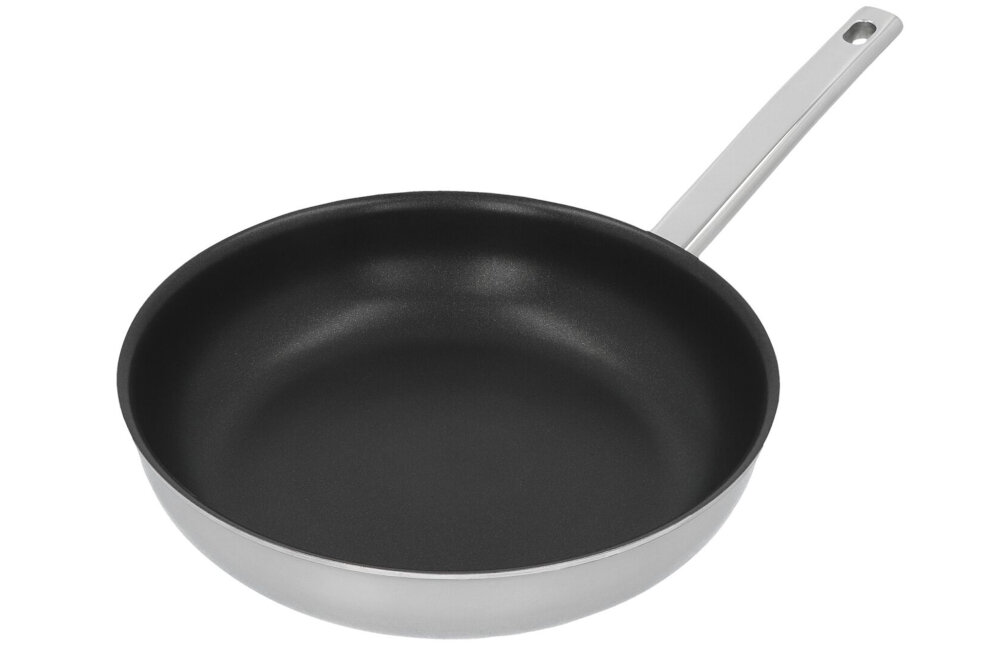 Patelnia DEMEYERE Ecoline 5 24 cm szybkie i rownomierne przewodzenie ciepla stal nierdzewna 18/0