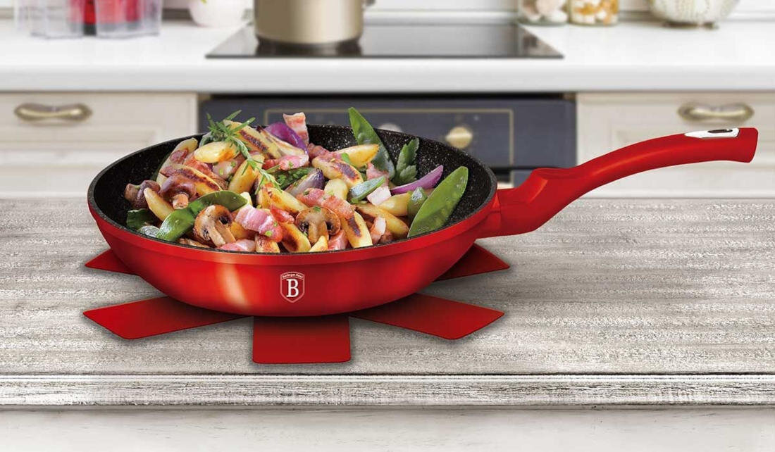 Zestaw garnkow BERLINGER HAUS Metallic Line Burgundy BH-7030 (13 elementow)