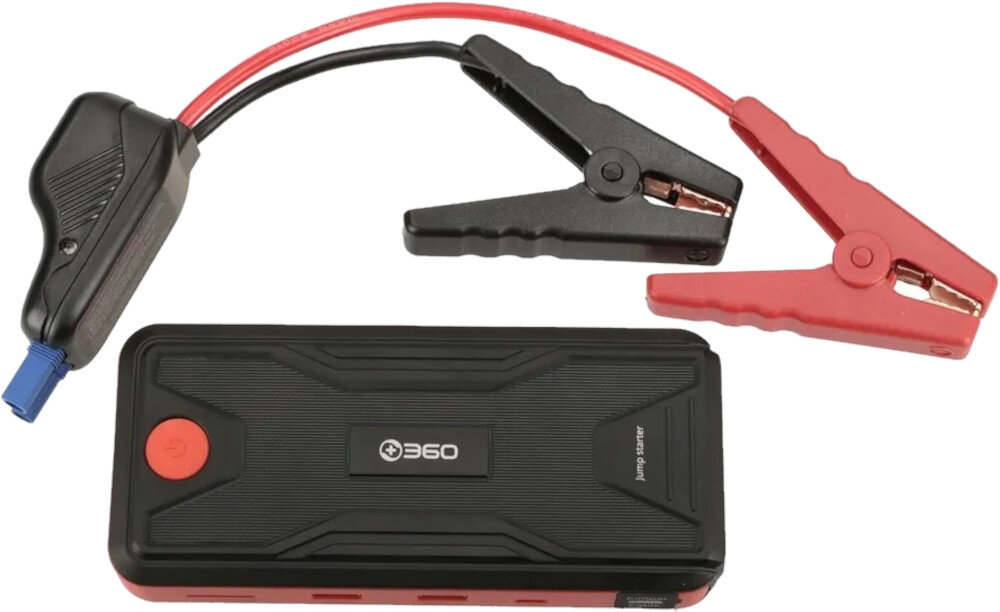 Powerbank 360 D6H Jump Starter Kit+ 10000 mAh Czarno-pomaranczowy funkcja uruchamiania samochodu